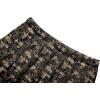 imageNASHALYLY Womens Chiffon Elastic High Waist Pleated ALine Flared Maxi SkirtsBlack Coffee Floral