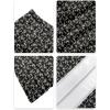 imageNASHALYLY Womens Chiffon Elastic High Waist Pleated ALine Flared Maxi SkirtsBlack White Flower
