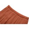 imageNASHALYLY Womens Chiffon Elastic High Waist Pleated ALine Flared Maxi SkirtsCoffee2