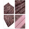 imageNASHALYLY Womens Chiffon Elastic High Waist Pleated ALine Flared Maxi SkirtsDusty Pink Floral