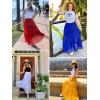 imageNASHALYLY Womens Chiffon Elastic High Waist Pleated ALine Flared Maxi SkirtsSage Green Floral