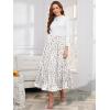 imageNASHALYLY Womens Chiffon Elastic High Waist Pleated ALine Flared Maxi SkirtsShiny Floral