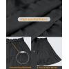imageNASHALYLY Womens Summer Boho Floral Print Mini Skirt High Waist Drawstring Tiered SkirtsBlack