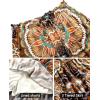 imageNASHALYLY Womens Summer Boho Floral Print Mini Skirt High Waist Drawstring Tiered SkirtsBohemian Floral