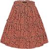 imageNASHALYLY Womens Summer Boho Floral Print Mini Skirt High Waist Drawstring Tiered SkirtsBrown115