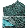 imageNASHALYLY Womens Summer Boho Floral Print Mini Skirt High Waist Drawstring Tiered SkirtsGreen Floral1