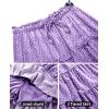imageNASHALYLY Womens Summer Boho Floral Print Mini Skirt High Waist Drawstring Tiered SkirtsLilac Floral