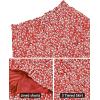 imageNASHALYLY Womens Summer Boho Floral Print Mini Skirt High Waist Drawstring Tiered SkirtsRed Floral a