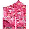imageNASHALYLY Womens Summer Boho Floral Print Mini Skirt High Waist Drawstring Tiered SkirtsRose Red