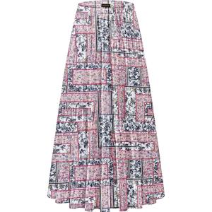 imageNASHALYLY Womens Chiffon Elastic High Waist Pleated ALine Flared Maxi SkirtsFloral351