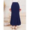 imageNASHALYLY High Waist Maxi Skirts for Women Ruffle Wrap Fishtail A Line Tie Long Skirt 2024