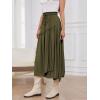imageNASHALYLY Maxi Skirts for Women High Waist Elastic Renaissance Tiered Long Skirt 2024