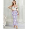 imageNASHALYLY Womens Ruched Mermaid Mesh Long Skirt High Waisted Bodycon Fishtail Maxi Skirts 2025 TrendyPurple Floral