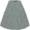 imageNASHALYLY Womens Summer Boho Floral Print Mini Skirt High Waist Drawstring Tiered SkirtsBlue117