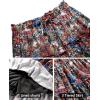 imageNASHALYLY Womens Summer Boho Floral Print Mini Skirt High Waist Drawstring Tiered SkirtsFloral0