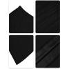 imageNASHALYLY Womens Chiffon Elastic High Waist Pleated ALine Flared Maxi SkirtsBlack Dot