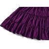 imageNASHALYLY Womens Summer Boho Floral Print Mini Skirt High Waist Drawstring Tiered SkirtsPurple Velvet