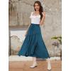 image:imageNASHALYLY Maxi Skirts for Women High Waist Elastic Renaissance Tiered Long Skirt 2024Denim Blue