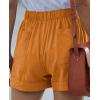image:imageNASHALYLY Womens Shorts Casual Summer Drawstring Elastic Waist Comfy Soft Multiple Pocketed Athletic Lounge Short for WomenL Brown