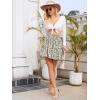 image:imageNASHALYLY Womens High Waist Mini Skirt Chiffon ALine Ruffle Short SkirtApricot Black Dot