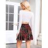 image:imageNASHALYLY Womens High Waist Mini Skirt Chiffon ALine Ruffle Short SkirtRed Boho