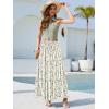 image:imageNASHALYLY Womens High Waisted Floral Maxi Skirt Flowy Boho A Line Tiered Chiffon Long SkirtApricot Floral