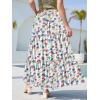 image:imageNASHALYLY Womens High Waisted Floral Maxi Skirt Flowy Boho A Line Tiered Chiffon Long SkirtSunny Blossom