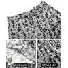image:imageNASHALYLY Womens Summer Boho Floral Print Mini Skirt High Waist Drawstring Tiered SkirtsApricot Black Floral