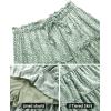 image:imageNASHALYLY Womens Summer Boho Floral Print Mini Skirt High Waist Drawstring Tiered SkirtsGreen Dot