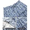 image:imageNASHALYLY Womens Summer Boho Floral Print Mini Skirt High Waist Drawstring Tiered SkirtsWhite Blue Floral