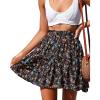 Black Red Floral