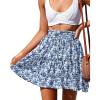 White Blue Floral