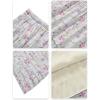 image:imageNASHALYLY Womens Chiffon Elastic High Waist Pleated ALine Flared Maxi SkirtsBeige Pink Floral