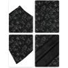 image:imageNASHALYLY Womens Chiffon Elastic High Waist Pleated ALine Flared Maxi SkirtsBlack Florald