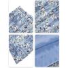 image:imageNASHALYLY Womens Chiffon Elastic High Waist Pleated ALine Flared Maxi SkirtsBlue Florala