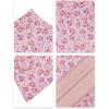 image:imageNASHALYLY Womens Chiffon Elastic High Waist Pleated ALine Flared Maxi SkirtsPink Blue Floral