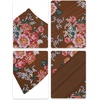 image:imageNASHALYLY Womens Chiffon Elastic High Waist Pleated ALine Flared Maxi SkirtsBrown Flower