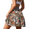 image:imageNASHALYLY Summer Mini Skirts for Women Casual Boho Floral High Waist Tiered SkirtsFlower25