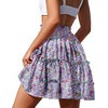 image:imageNASHALYLY Summer Mini Skirts for Women Casual Boho Floral High Waist Tiered SkirtsFlower38
